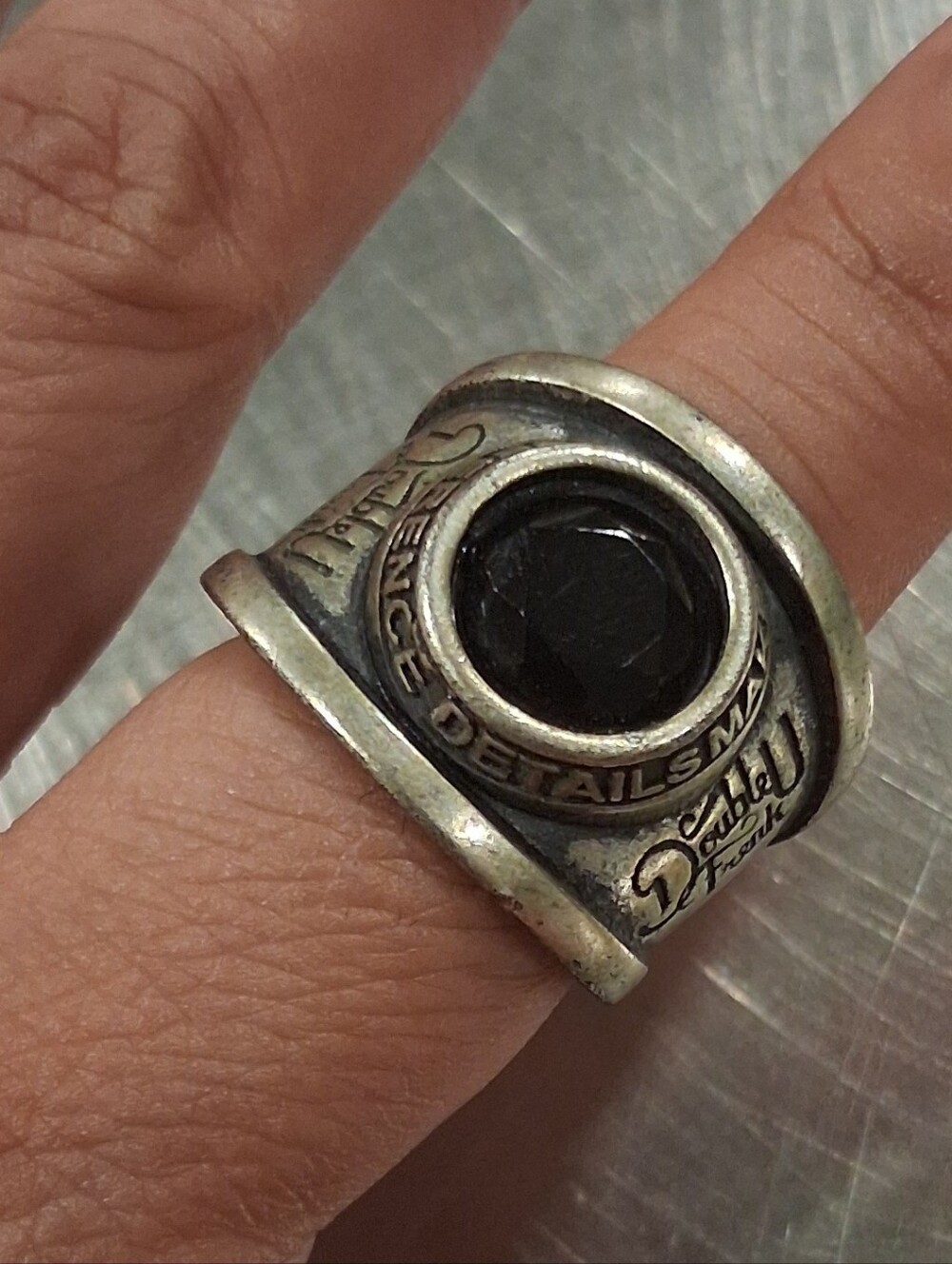 Double U Frenk Men's Ring